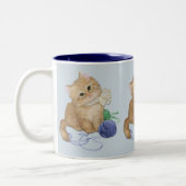 Kitten Play Zweifarbige Tasse (Links)