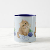 Kitten Play Zweifarbige Tasse (Mittel)