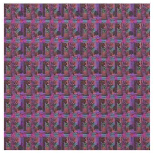 Kitten Pop Art Pattern, Stoff (Nahaufnahme)