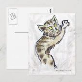 Kitten Postkarte (Vorne/Hinten)