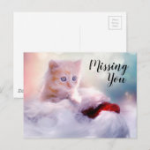 Kitten Postkarte (Vorne/Hinten)