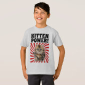 KITTEN POWER, KatzenT - Shirt, lustige T - Shirt (Vorne ganz)
