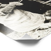 Kitten & Puppe im Wasser Fotodruck (Ecke)