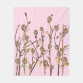 Kitten Pussy Willow Niedlich Girls Fleecedecke (Vorderseite)