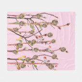 Kitten Pussy Willow Niedlich Girls Fleecedecke (Vorderseite (Horizontal))