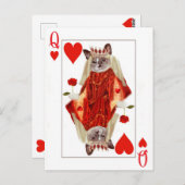 Kitten Queen of Hearts Postcard Postkarte (Vorne/Hinten)
