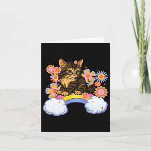 Kitten Rainbow Niedlich Cat Funny Sarcastic Spaß Z Karte