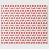 Kitten Red Lips Geschenkwrap Geschenkpapier (Flach)