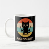 Kitten Rock Band Funny Percussionist Cat Playing Kaffeetasse (Links)