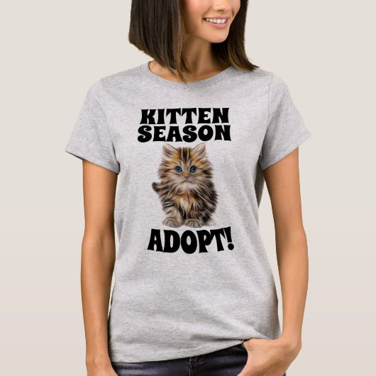 KITTEN SAISON ADOPTIERT! CAT-T - SHIRT (Vorderseite)