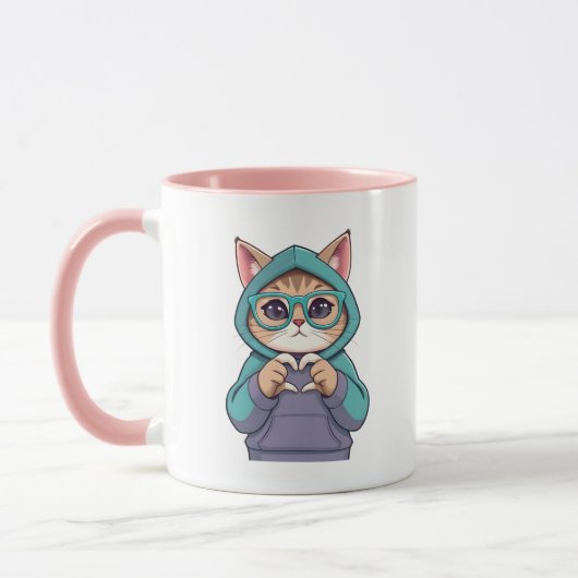 Kitten schickt ihre Liebe Tasse (Links)