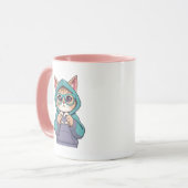 Kitten schickt ihre Liebe Tasse (Vorderseite Links)
