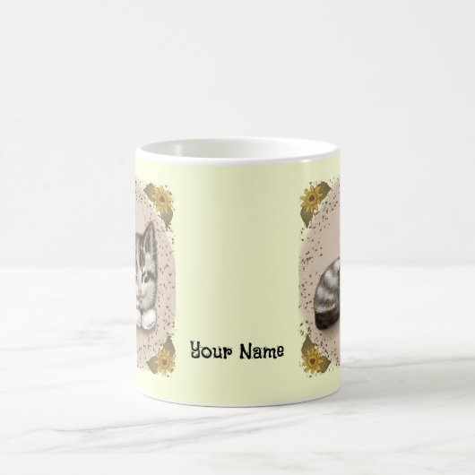 Kitten Schlafen Tasse (Mittel)