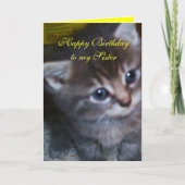 KITTEN, SCHWESTER BIRTHDAY CARD KARTE (Vorderseite)