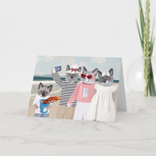 Kitten Selfie Grußkarte Karte (Vorderseite)