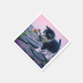 Kitten Serviette (Ecke)