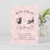 Kitten Sie mich? Einladung zum Geburtstag (Stehend Vorderseite)