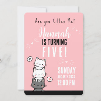 "Kitten Sie mich?" Einladung zum Geburtstag Custom