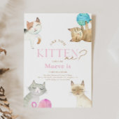 Kitten Sie mich? Einladung zur Katze zum Geburtsta
