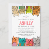 Kitten Sie mich gerade? Cats Baby Dusche Einladung (Vorderseite)