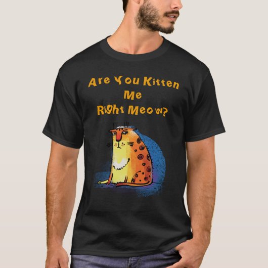 Kitten Sie mich gerade? Funny Cat T-Shirt (Vorderseite)