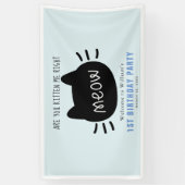 Kitten Sie mir gerade in Blue BIrthday? Banner (Vertikal)