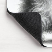 Kitten Sketch auf Weiß Mousepad (Ecke)