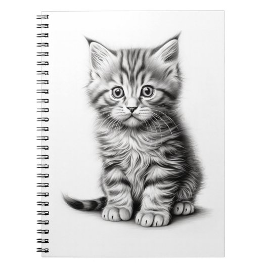 Kitten Sketch Notizblock (Vorderseite)