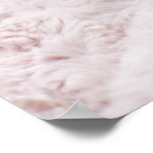 Kitten Sleeping on Towel Poster (Ecke)