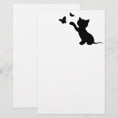 KITTEN SPIELEN MIT SCHALTFLÄCHEN BRIEFPAPIER (Vorne/Hinten)