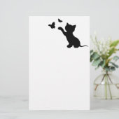 KITTEN SPIELEN MIT SCHALTFLÄCHEN BRIEFPAPIER (Stehend Vorderseite)