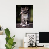 Kitten Stehend Tall Poster (Heimbüro)