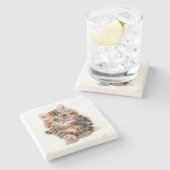 Kitten Steinuntersetzer (Seitenansicht)