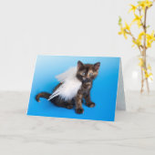 Kitten Sympathy Card Karte (Gelbe Blume)