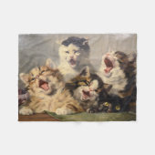 Kitten Symphony von Julius Adam II Fleecedecke (Vorderseite (Horizontal))