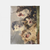 Kitten Symphony von Julius Adam II Fleecedecke (Vorderseite)