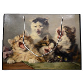 Kitten Symphony von Julius Adam II Große Geschenktüte (Vorderseite)