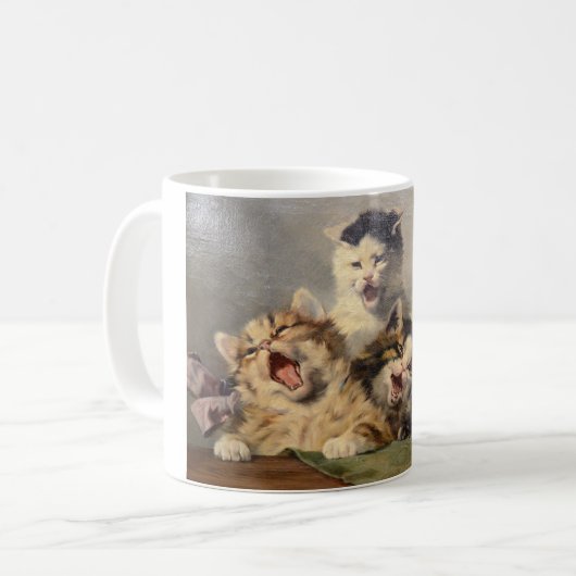 Kitten Symphony von Julius Adam II Kaffeetasse (Vorderseite Links)