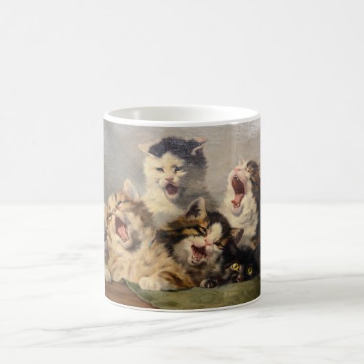 Kitten Symphony von Julius Adam II Kaffeetasse (Mittel)