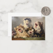 Kitten Symphony von Julius Adam II Mitteilungskarte (Vorderseite/Rückseite Beispiel)