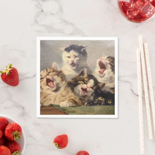 Kitten Symphony von Julius Adam II Serviette (Beispiel)