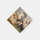 Kitten Symphony von Julius Adam II Serviette (Ecke)