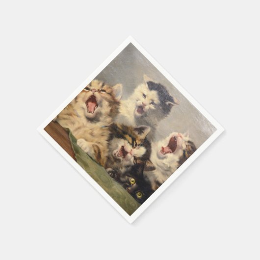 Kitten Symphony von Julius Adam II Serviette (Ecke)