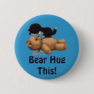 Kitten & Teddy Bären Geschenke Button