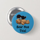 Kitten & Teddy Bären Geschenke Button (Vorne & Hinten)