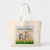 Kitten Theme Jumbo Tote Bag Stoffbeutel (Vorne)