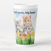 Kitten Theme Latte Tasse (Vorderseite)