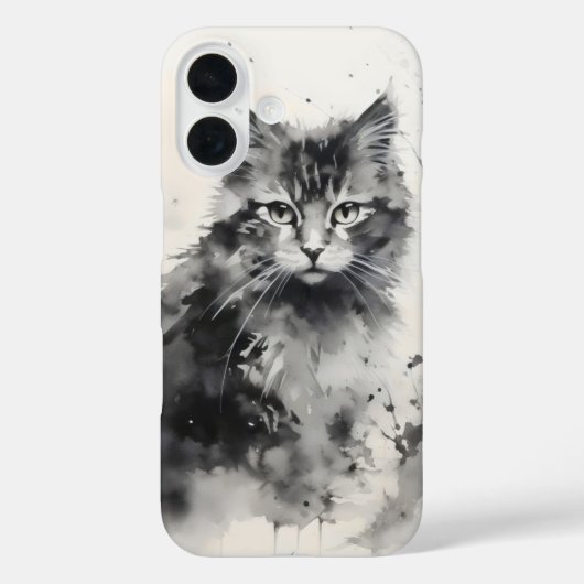 Kitten Tinte Malerei Case-Mate iPhone Hülle (Rückseite)