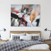 Kitten und Ball Leinwanddruck (Insitu (Schlafzimmer))