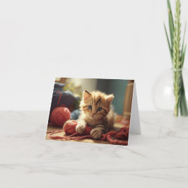 Kitten und Garne Dankeskarte